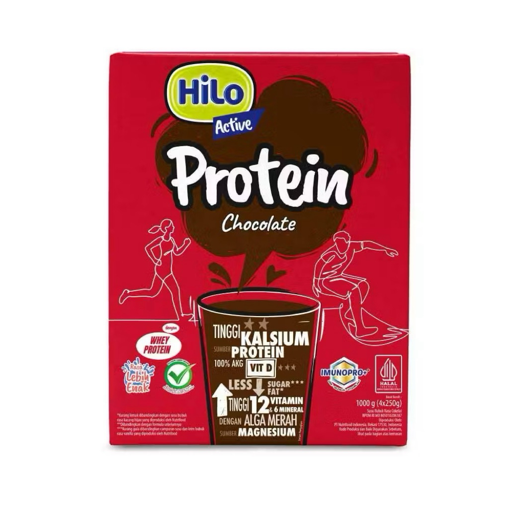 

HiLo Active Chocolate Cokelat Coklat / Vanila Vanilla 1000 gram - Susu Tinggi Kalsium