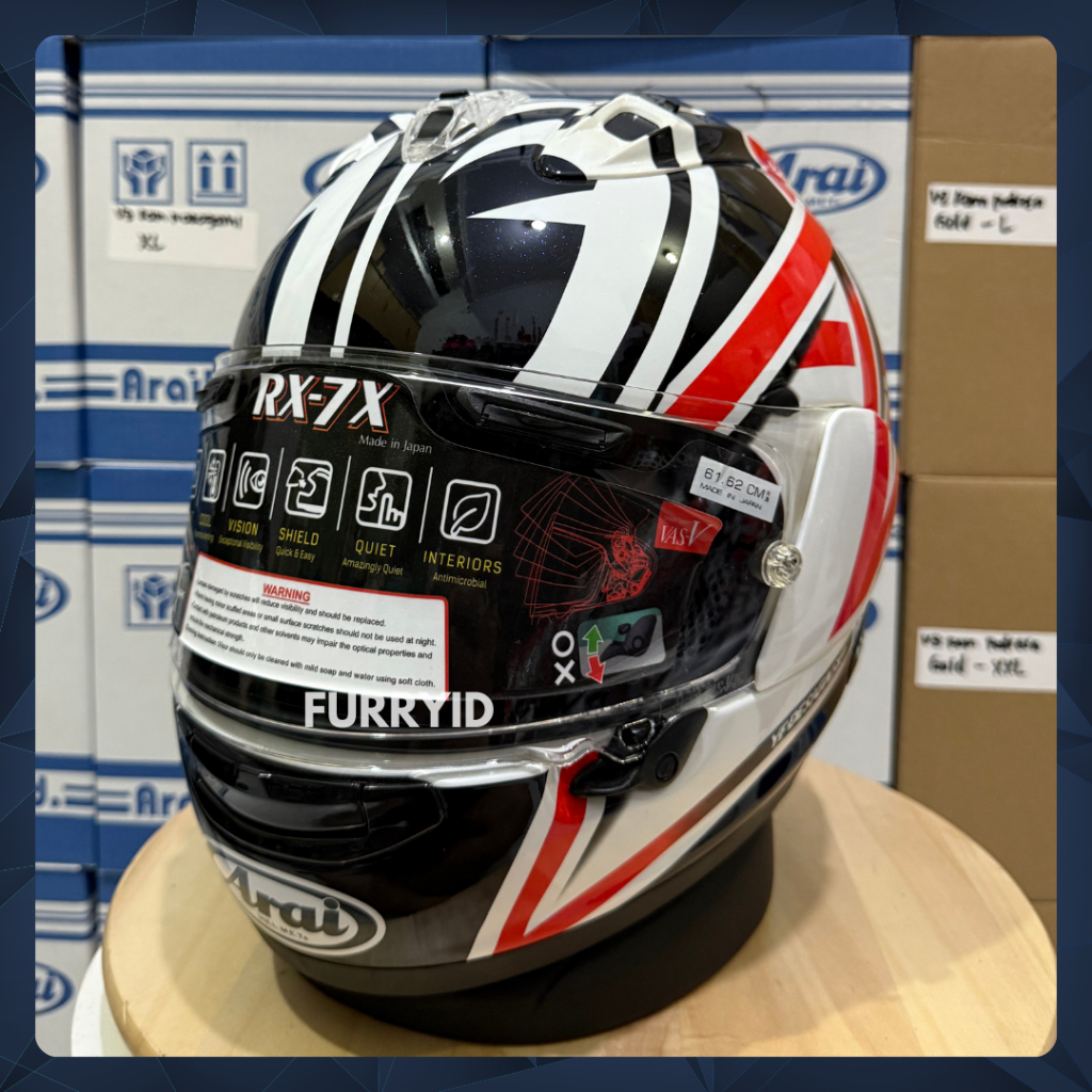 HELM FULL FACE ARA RX7X NAKANO STAR