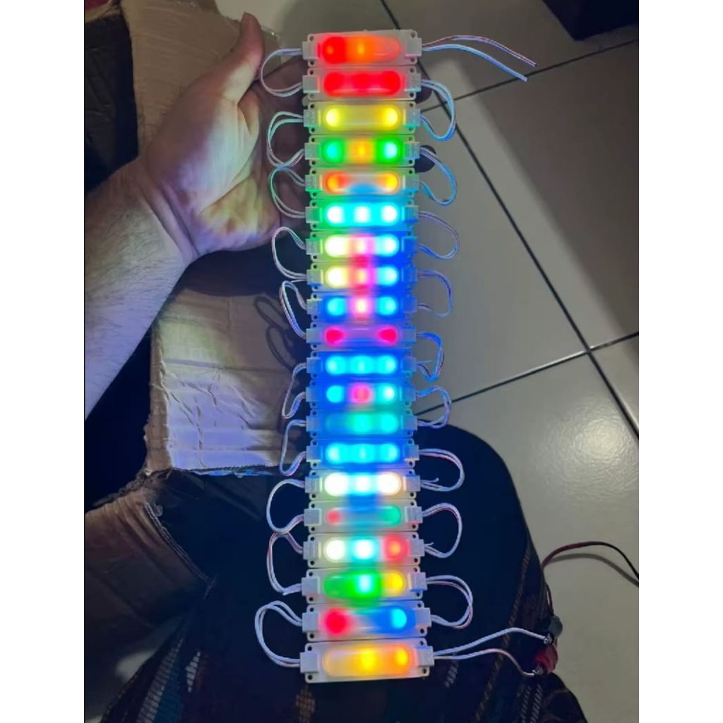 lampu LED modul RGB motor mobil truk 12 v 24 v harga perbiji lampu LED kolong motor mobil truk