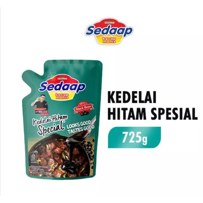

Sedaap Kecap Manis Kedelai Hitam Spesial Pouch 725 gr