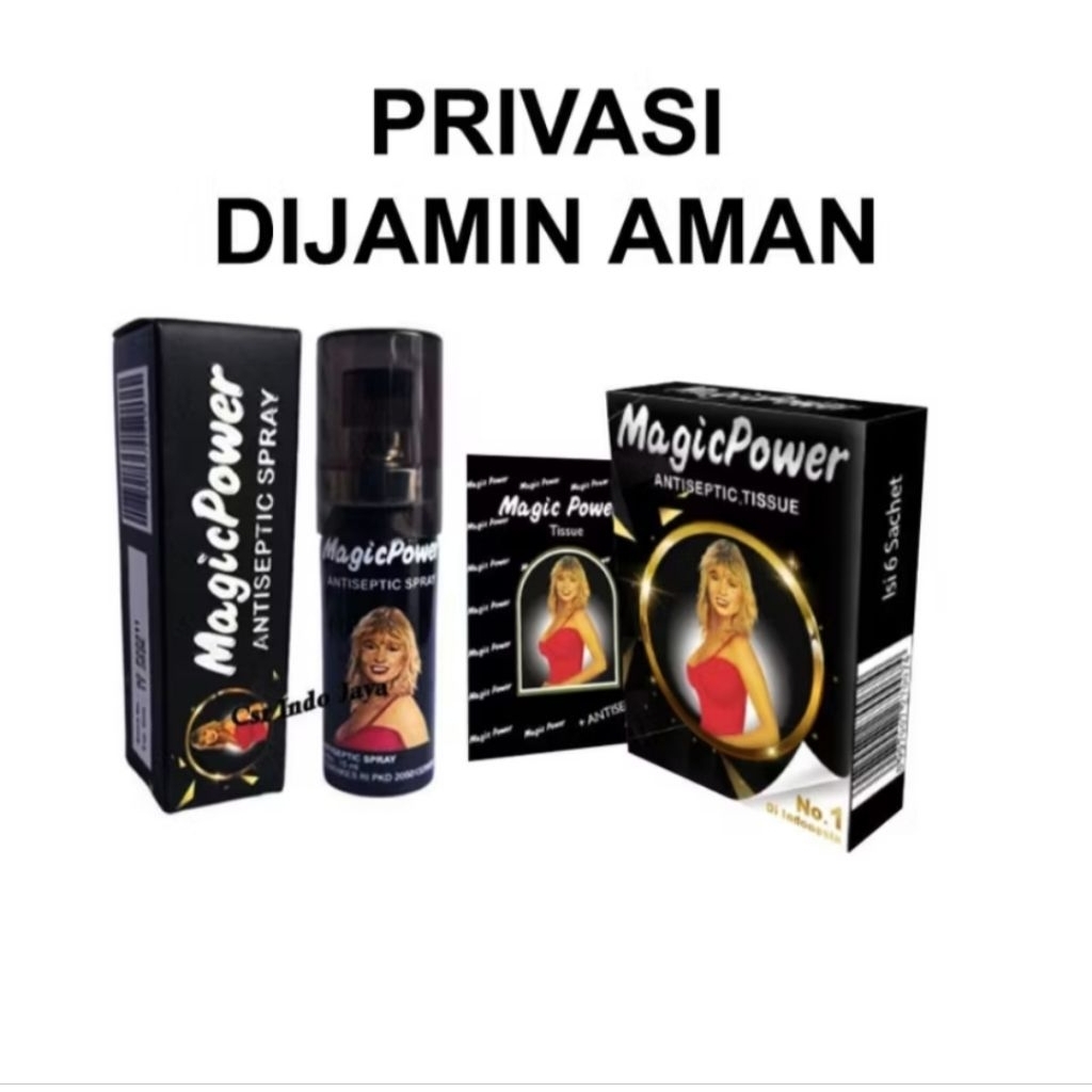 Tissue magic power isi 6 pcs / Spray magic power antiseptik