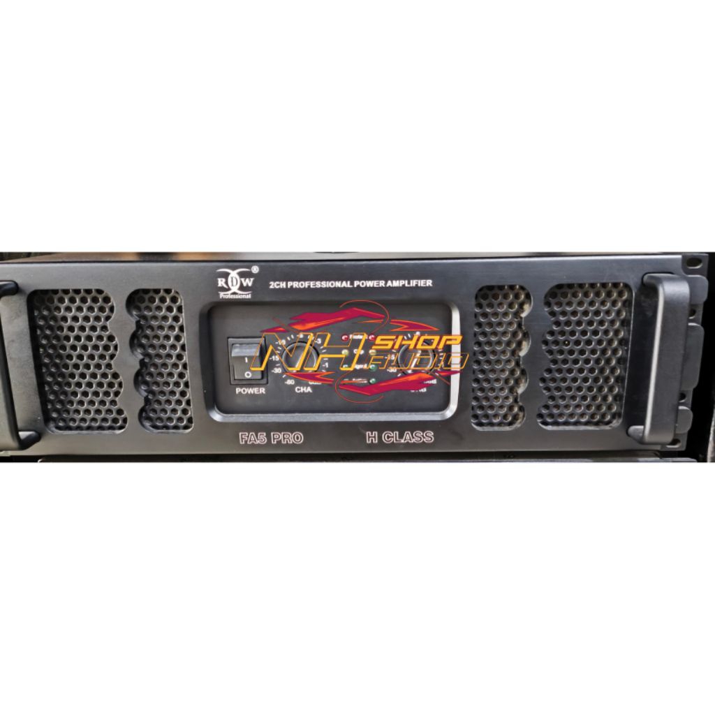Power RDW FA5PRO 2 chanel Class H 1200x2 Power Amplifier RDW Fa5pro / FA 5 pro / FA 5 PRO / power Bi