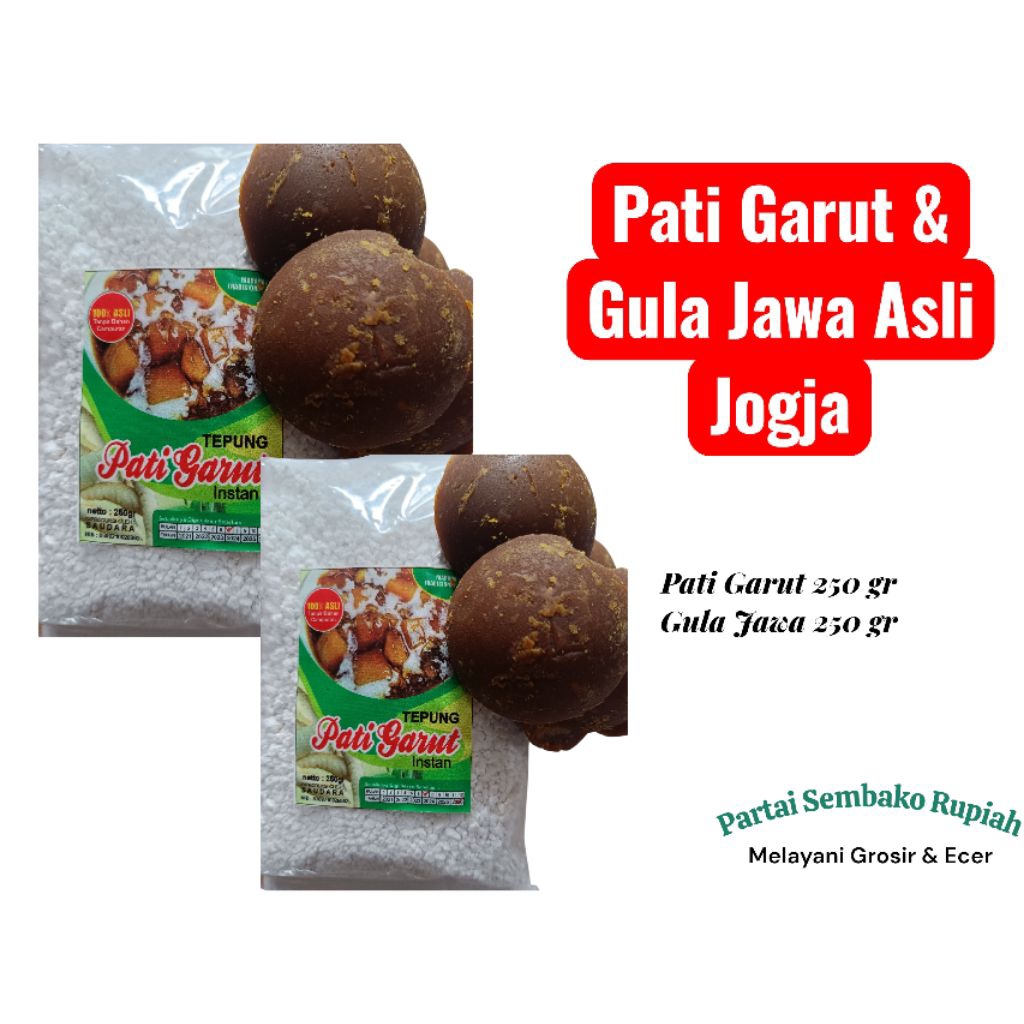 

Pati Garut 250 gr & Gula Jawa Wates Asli Jogja 250 gr Termurah