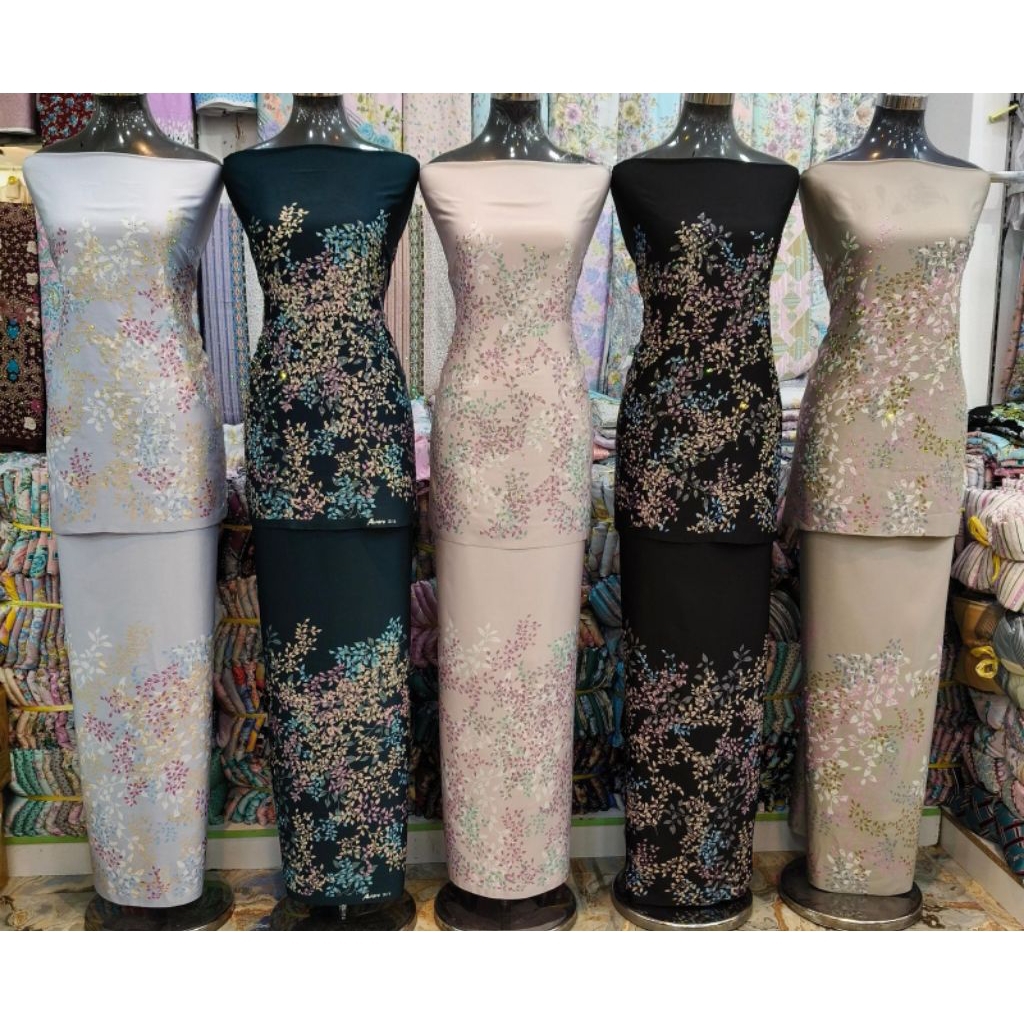 PRE ORDER KAIN PASANG ALFARO SILK PREMIUM DIAMOND UNTUK SET KURUNG WANITA IMPORT MALAYSIA
