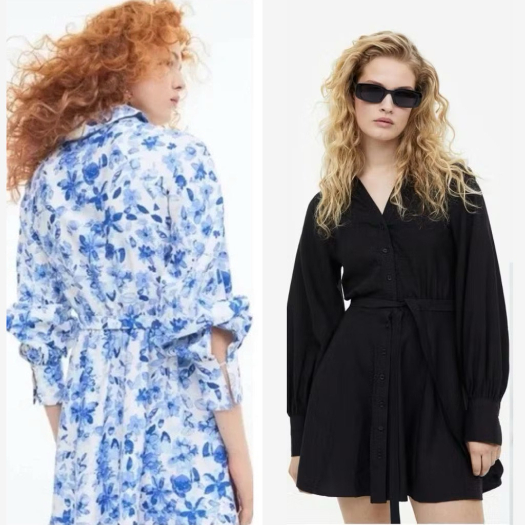 HM Tie Belt Mini Dress