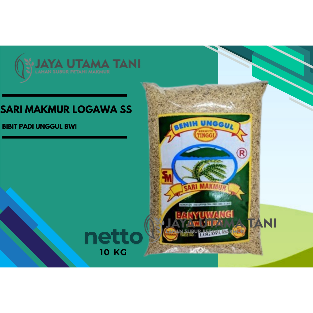 LOGAWA BANYUWANGI/ BENIH PADI LOGAWA / BIBIT PADI SARI MAKMUR BENIH UNGGUL LOGAWA SS BWI - 10KG