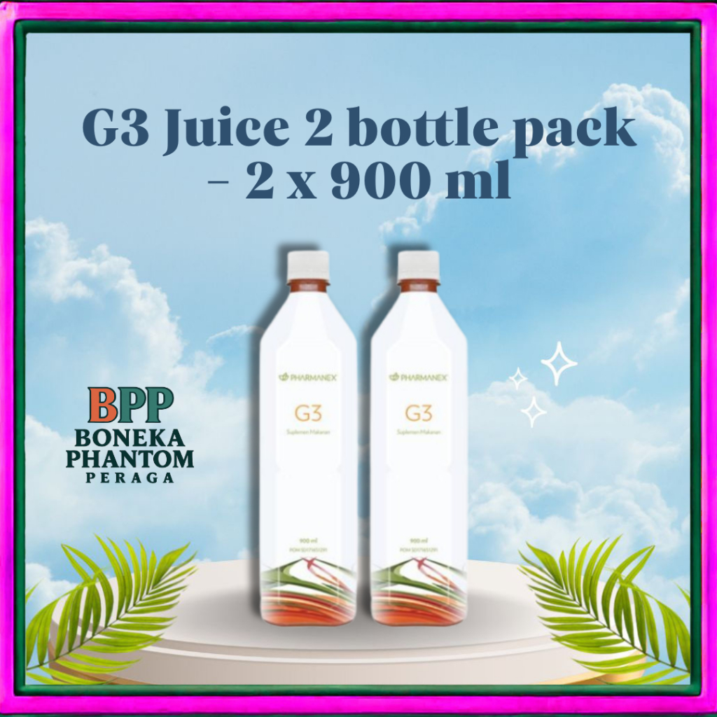 

G3) Juice 2 Botol Pack 900ml x2 Minuman Herbal Antioksidan Tingkatkan Imunitas