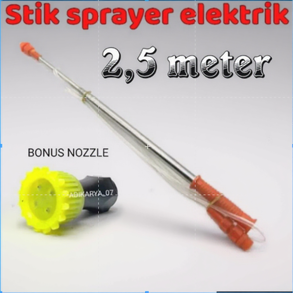 Stik Sprayer Teleskopik Panjang 2,5 meter/ Stik Teleskopik Panjang 2,5meter Free Nosel