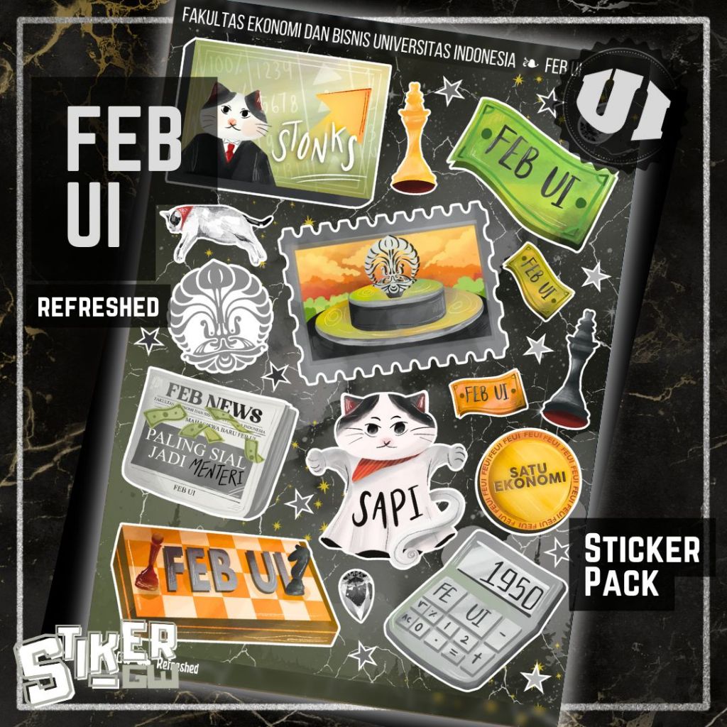 

[NEW] Sticker Pack FEB UI Refreshed | STIKER FAKULTAS EKONOMI BISNIS UNIVERSITAS INDONESIA | StikerGW