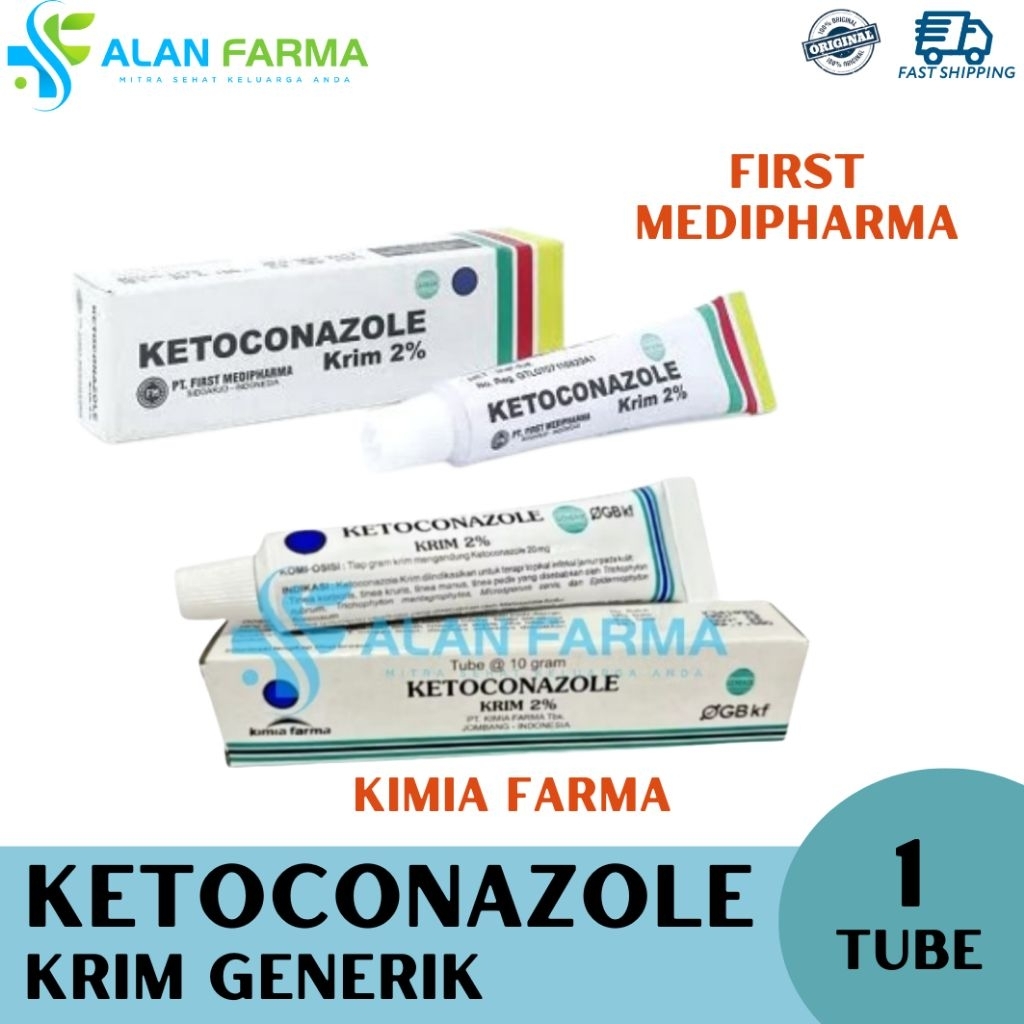 Ketoconazole Cream Generik | Salep Ketoconazole | Salep Anti Jamur
