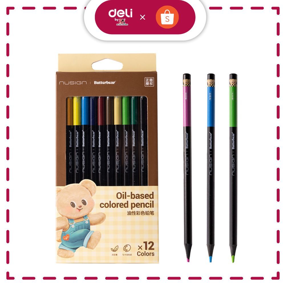 

Deli Butterbear Nusign Colored Pencil Pensil Warna NS738-B