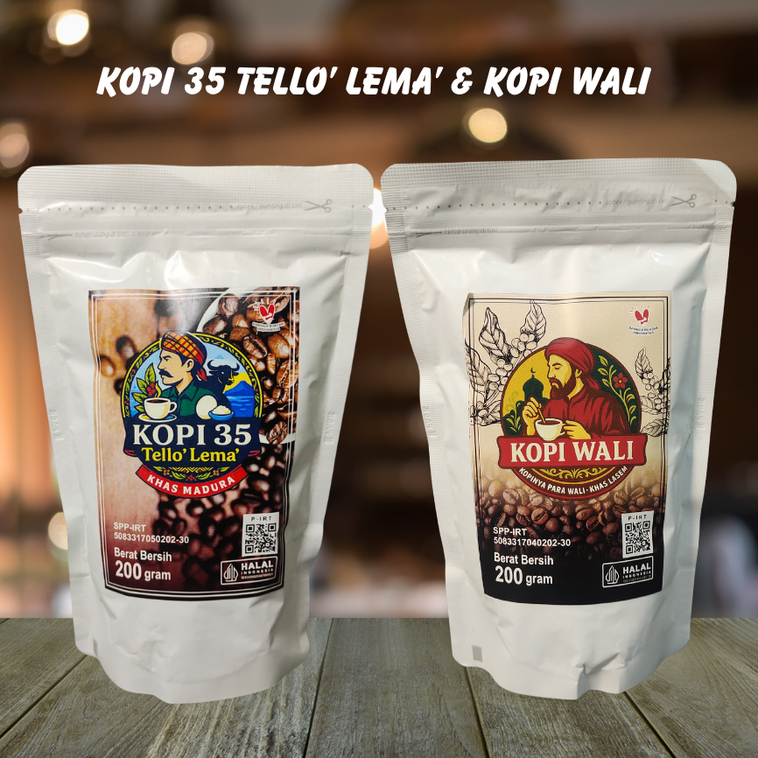 

KOPI TELLO' LEMA' | KOPI WALI | KOPI TAHES EMAS & SILVER | 200 GR | KOPI ROBUSTA | KOPI HITAM TRADISIONAL RASA MANTAP