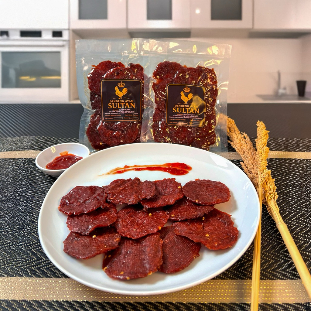 

Dendeng Ayam Sultan 100gr | Dendeng Ayam Siap Saji | Lauk Nasi Tahan Lama.