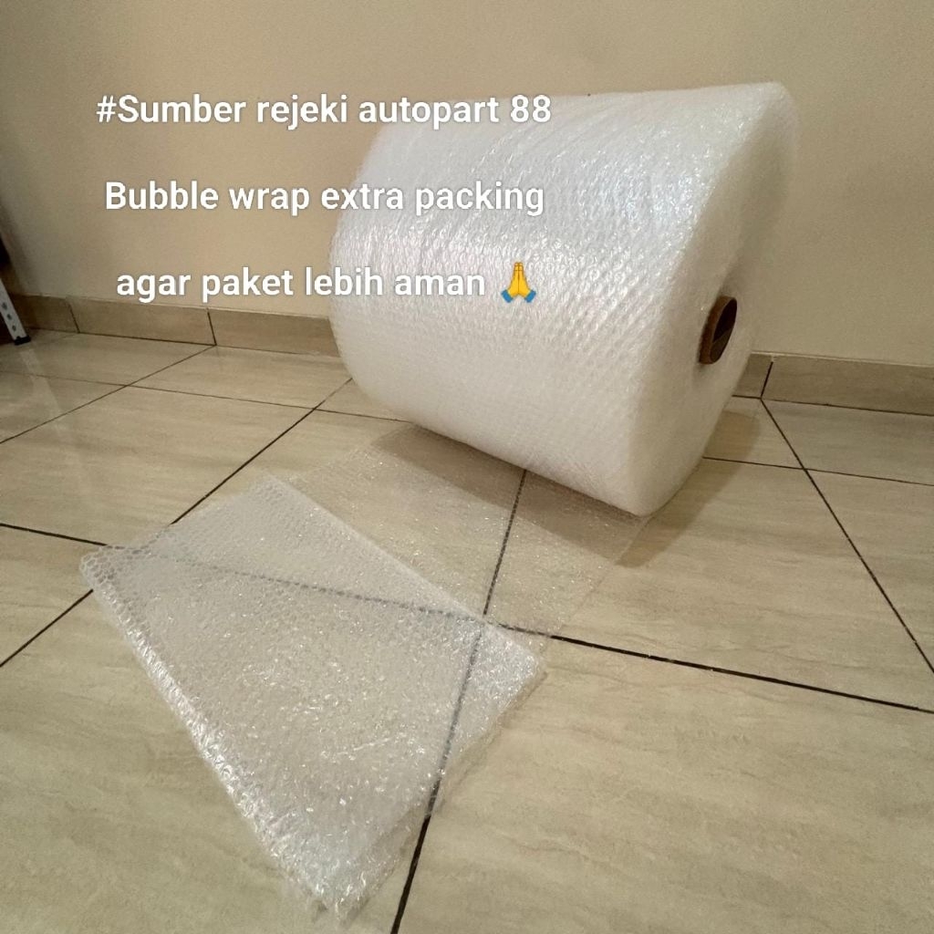 

tambahan Peking extra packing bubble wrap agar paket lebih aman di expedisi
