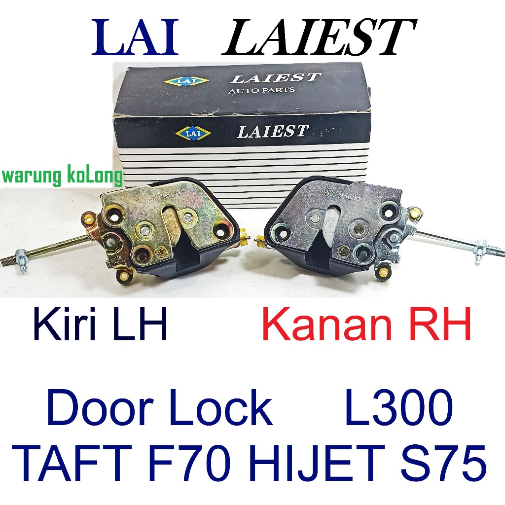 Door Lock L300 TAFT F70 HIJET S75 Kiri Kanan LH RH LAI LAIEST  kunci pintu kancingan