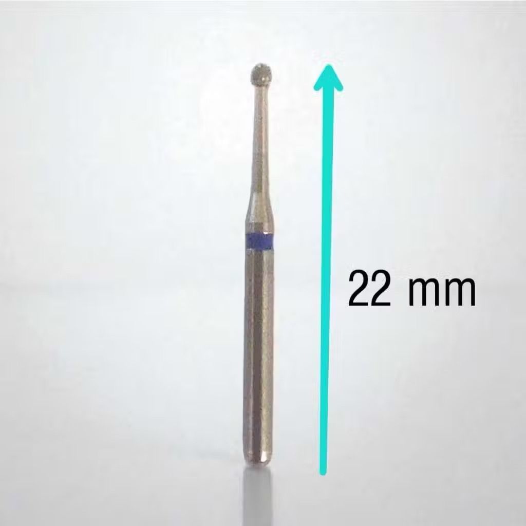 Dental Round Bur Bulat Leher Panjang Diamond Burs Gigi Long Neck Shank Highspeed High Speed BRL