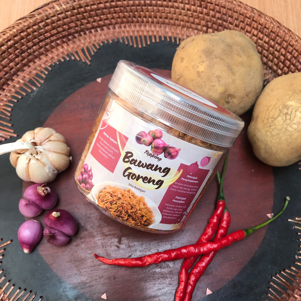 

Gha Rosticeri Bawang Goreng 130gr Taburan Topping Garnish Makanan