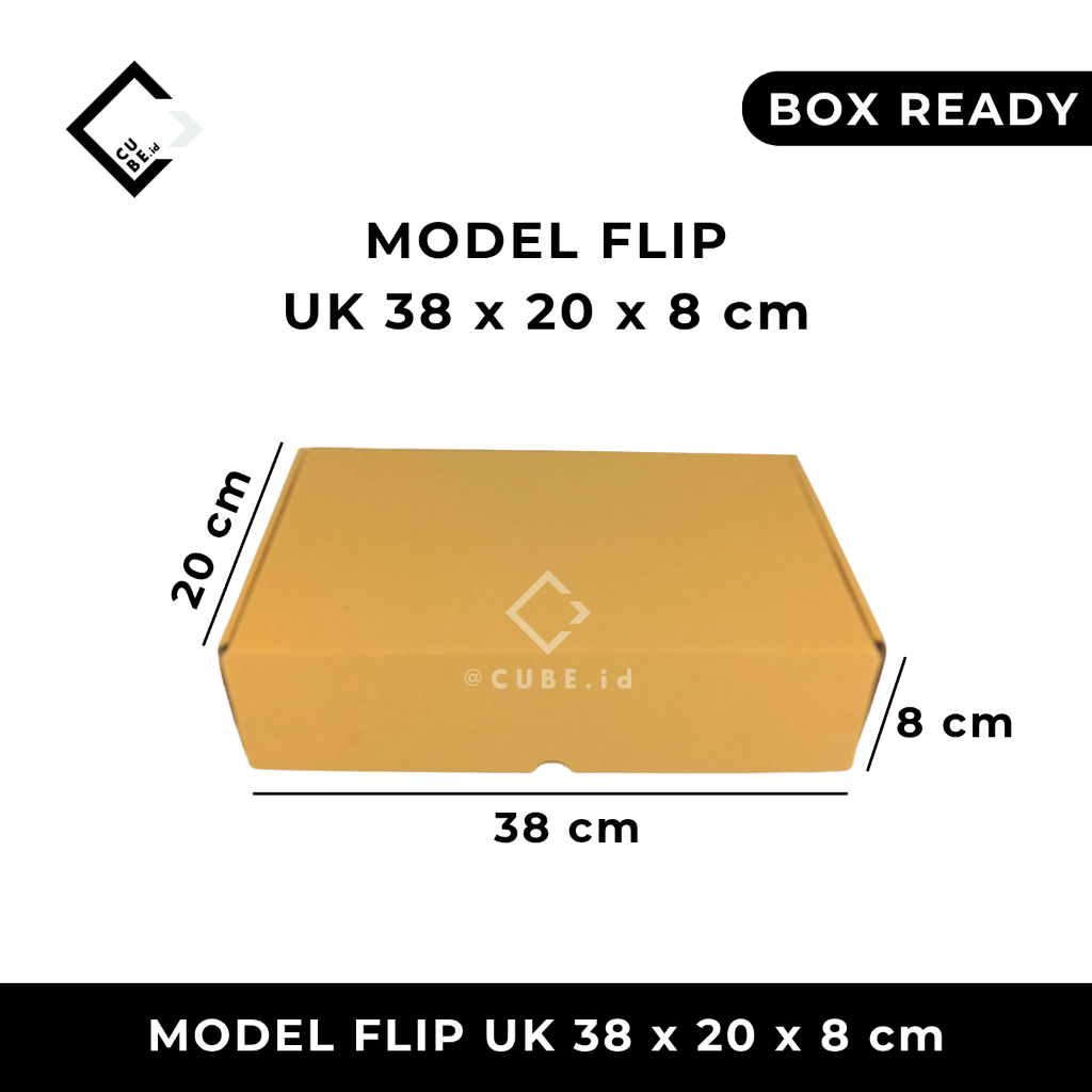 

CORRUGATED FLIP BOX UK 38 X 20 X 8 CM