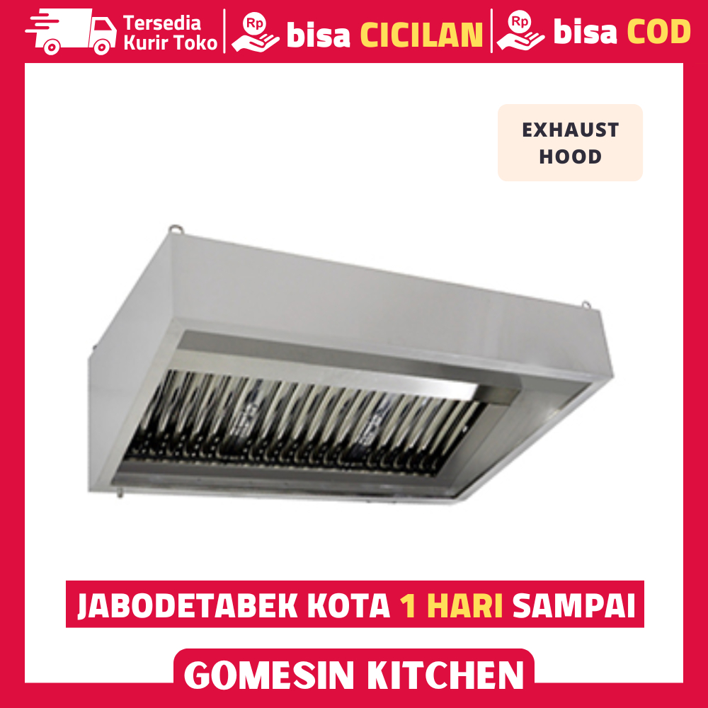 Penghisap Asap Dapur Stainless Steel - Exhaust Hood Wall Type