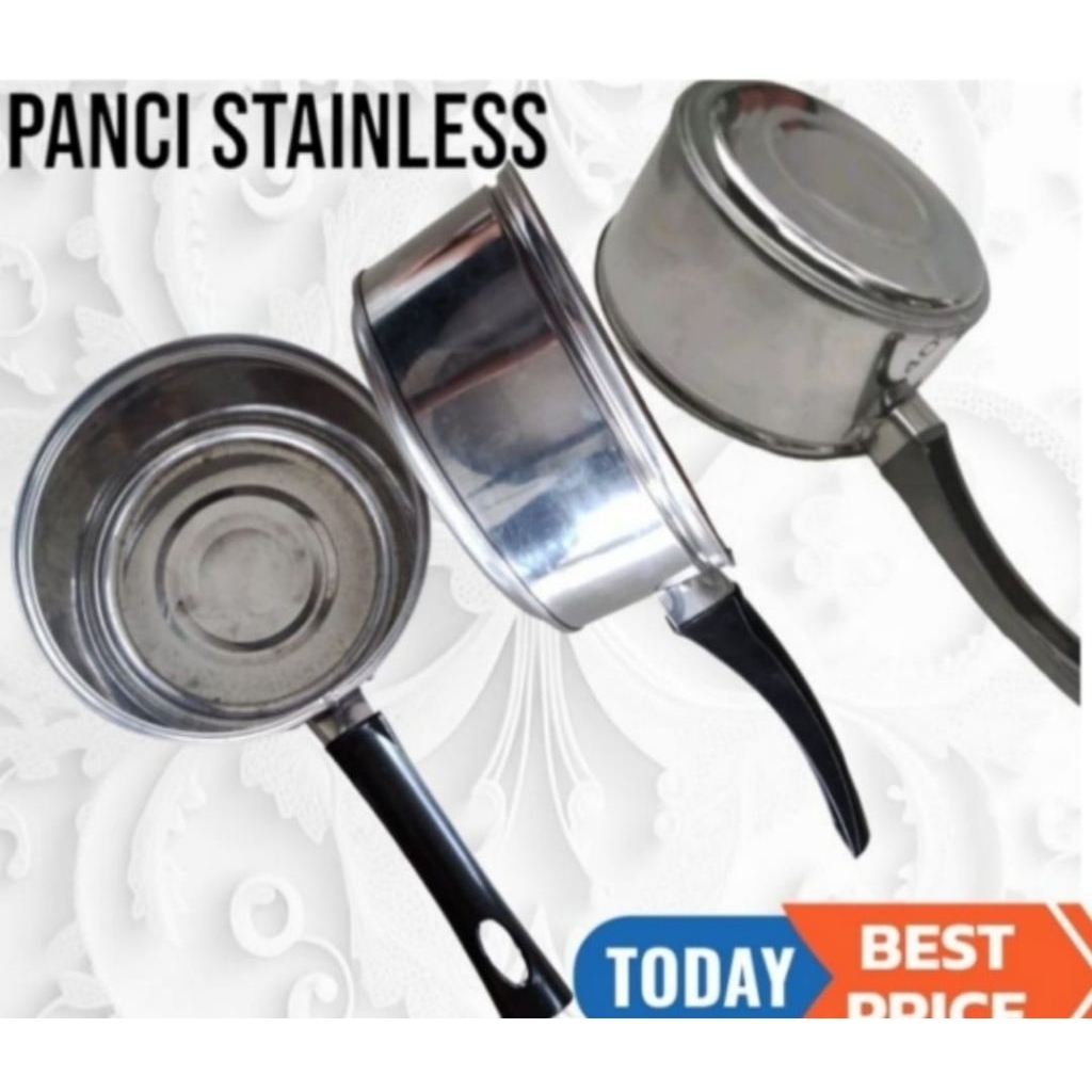 COD PANCI SUSU STAINLESS/PANCI MIE/PANCI KOPI/PANCI MASAK AIR UK 16CM
