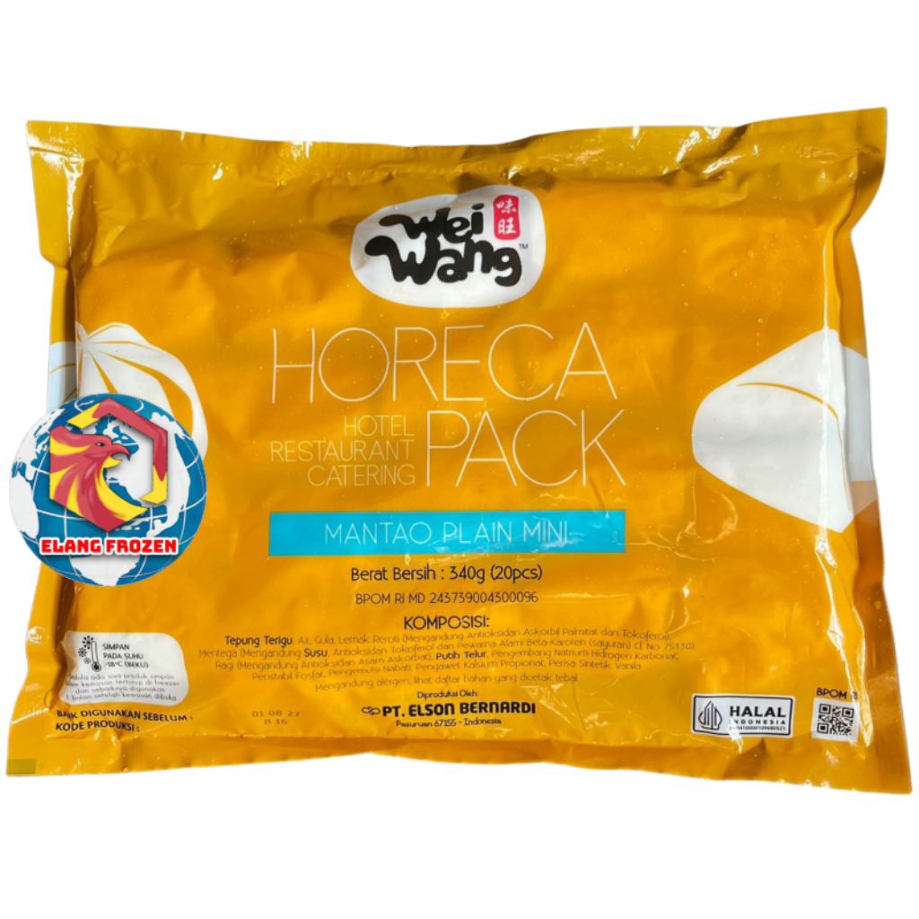 

Wei wang Horeca Pack Mantao Plain Mini isi 20