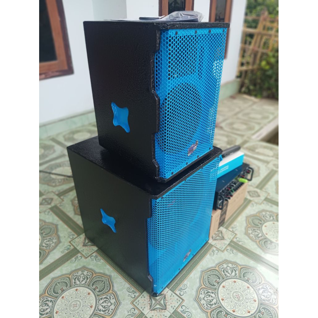 Sound System Miniatur 12 inch Rumahan Bluetooth Echo Karaoke komplit siap bunyi