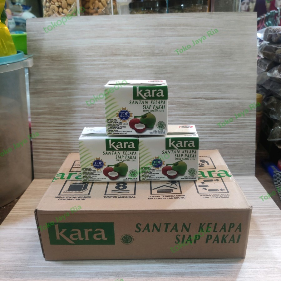 santan kara 200 ml 1dus isi 10 pcs