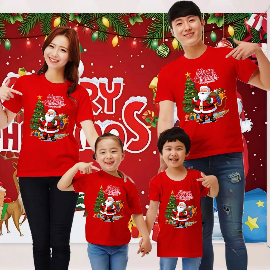KAOS NATAL 2025 DEWASA DAN ANAK ANAK 03/ KAOS NATAL COUPLE KELUARGA 2025 / KAOS NATAL MERRY CHRISTMA