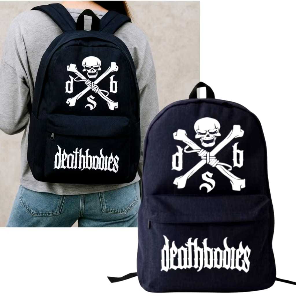 TAS RANSEL SABLON FUNK KREN TAS BACKPACK BAHAN JEANS DISTRO TAS RANSEL SEKOLAH KERJA PRIA WANITA