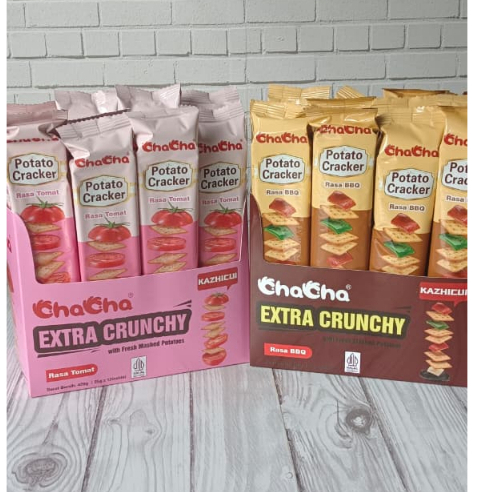 

Chacha Potato Cracker WIth Flavor bbq original tomato 35g