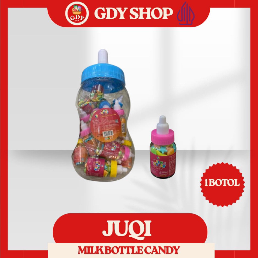 

JUQI MILK BOTTLE CANDY Ukuran Besar Isi 20btl