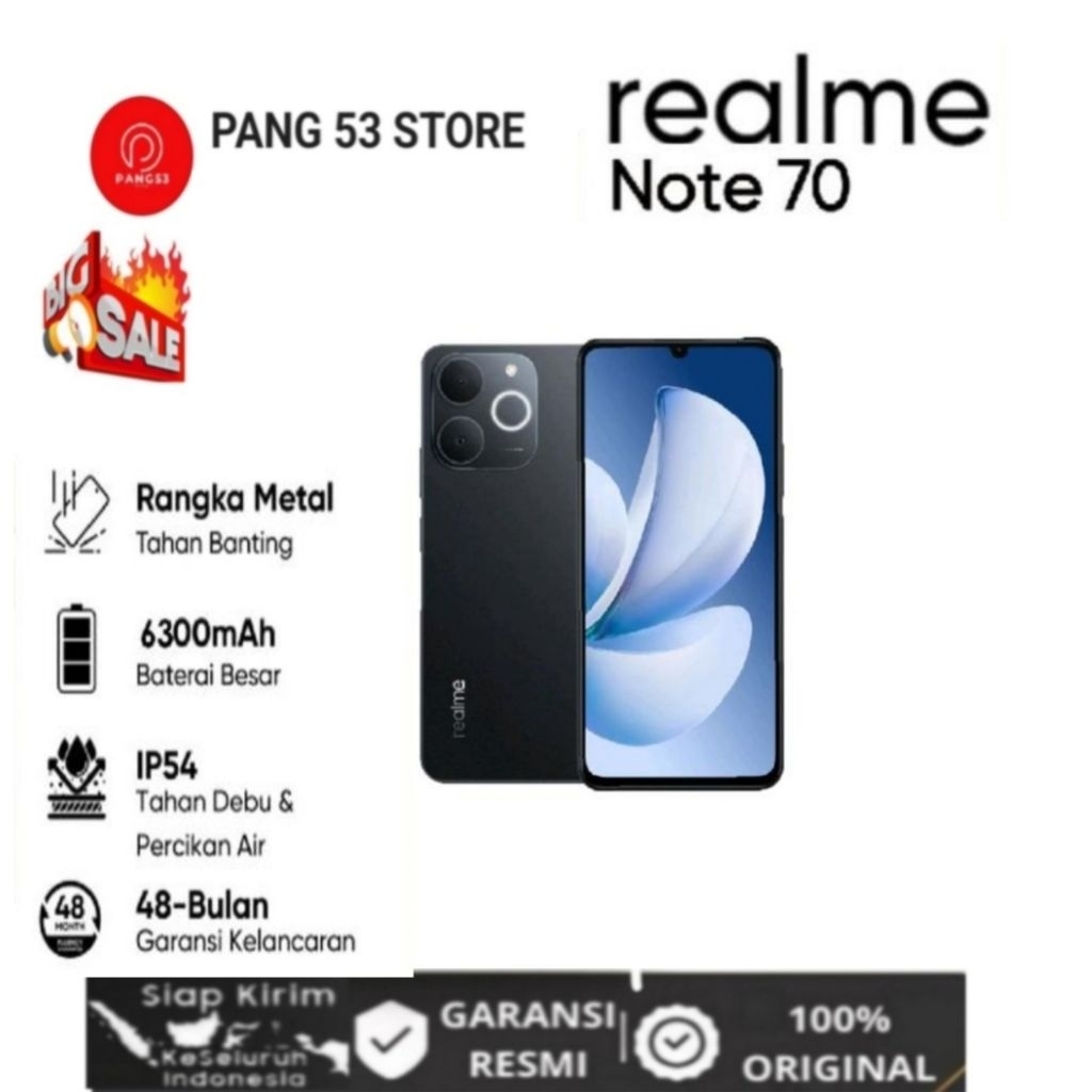 Realme Not 70 4/128 GB Original Garansi Resmi