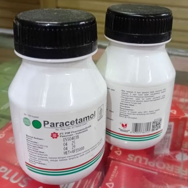 Paracetamol 500mg pim botol 100 kaplet