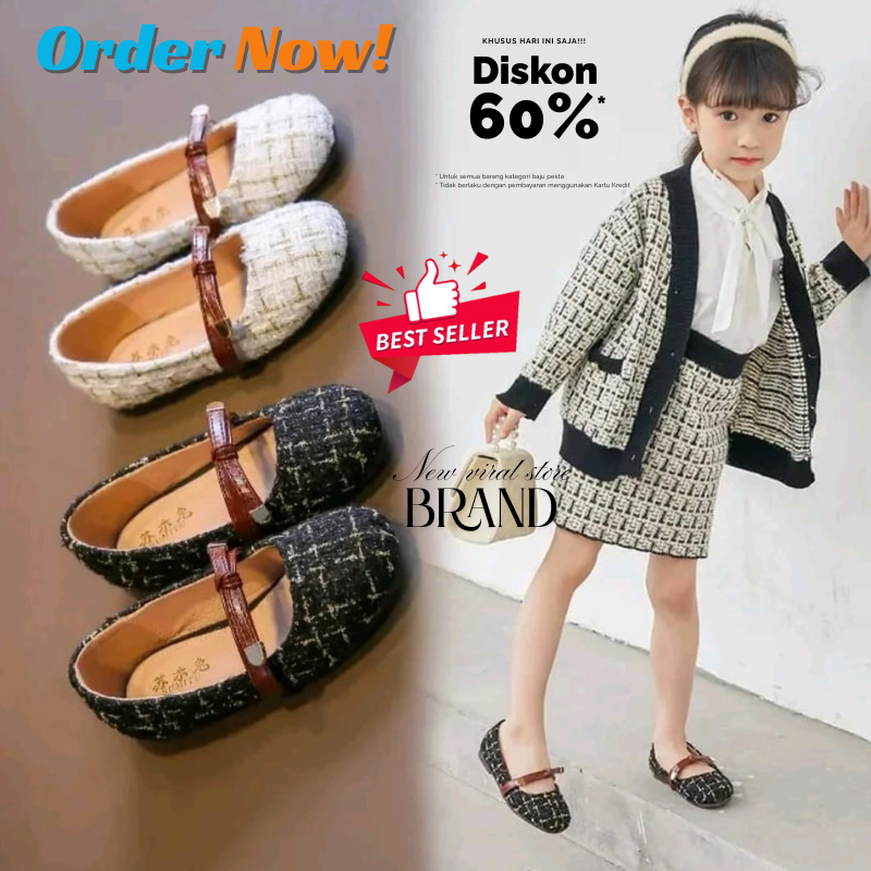 Sepatu anak perempuan umur 1 2 3 4 5 - 10 tahun import / Sepatu balet anak wanita terbaru 2025