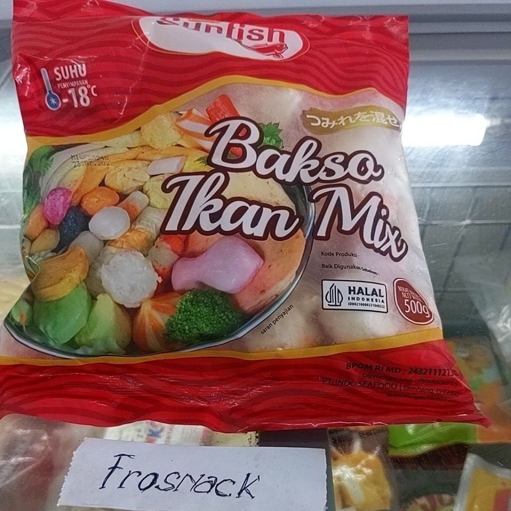 

Bakso ikan mix 500g Sunfish