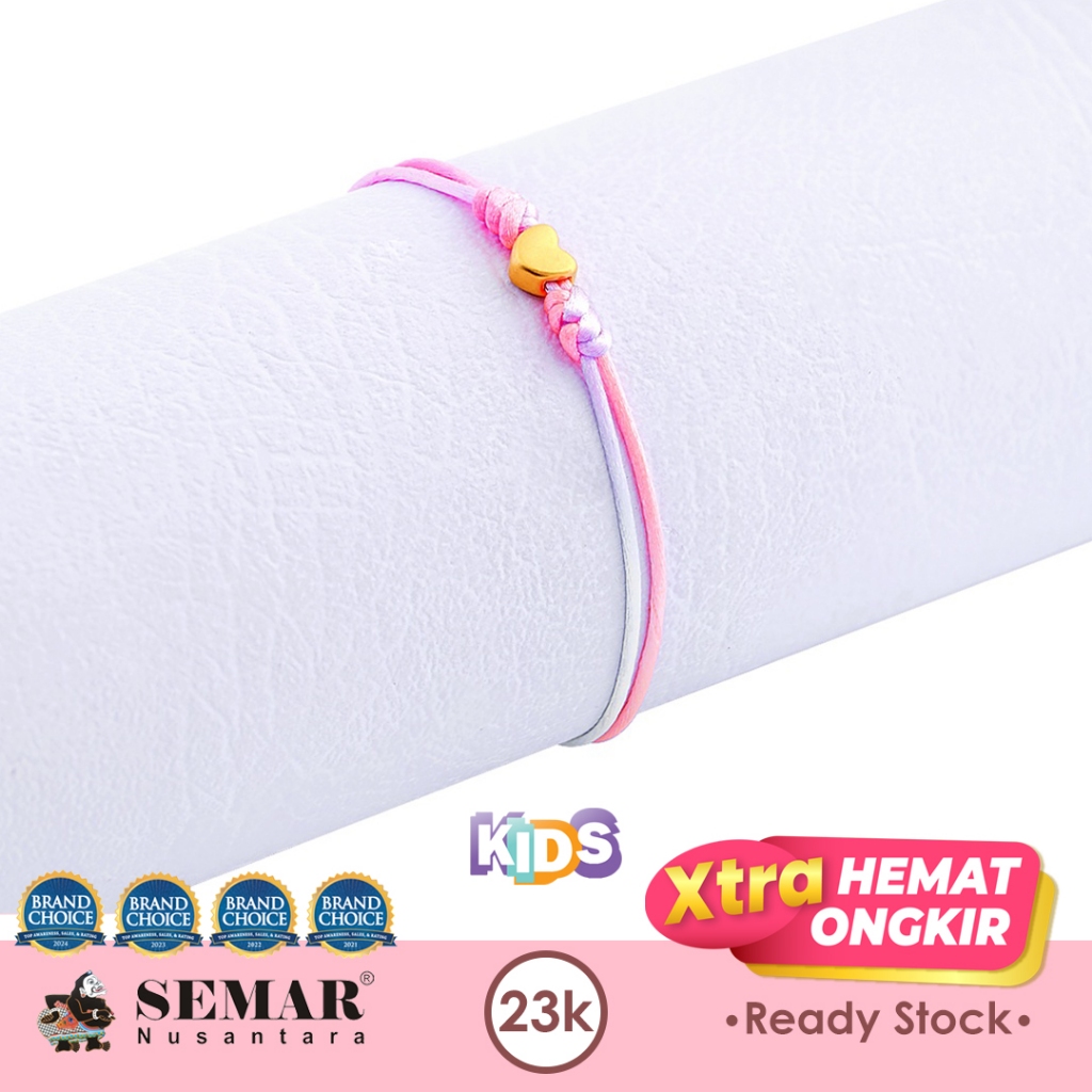 Gelang Emas Tali Rainbow Loveny Kids Gold 23K Semar Nusantara