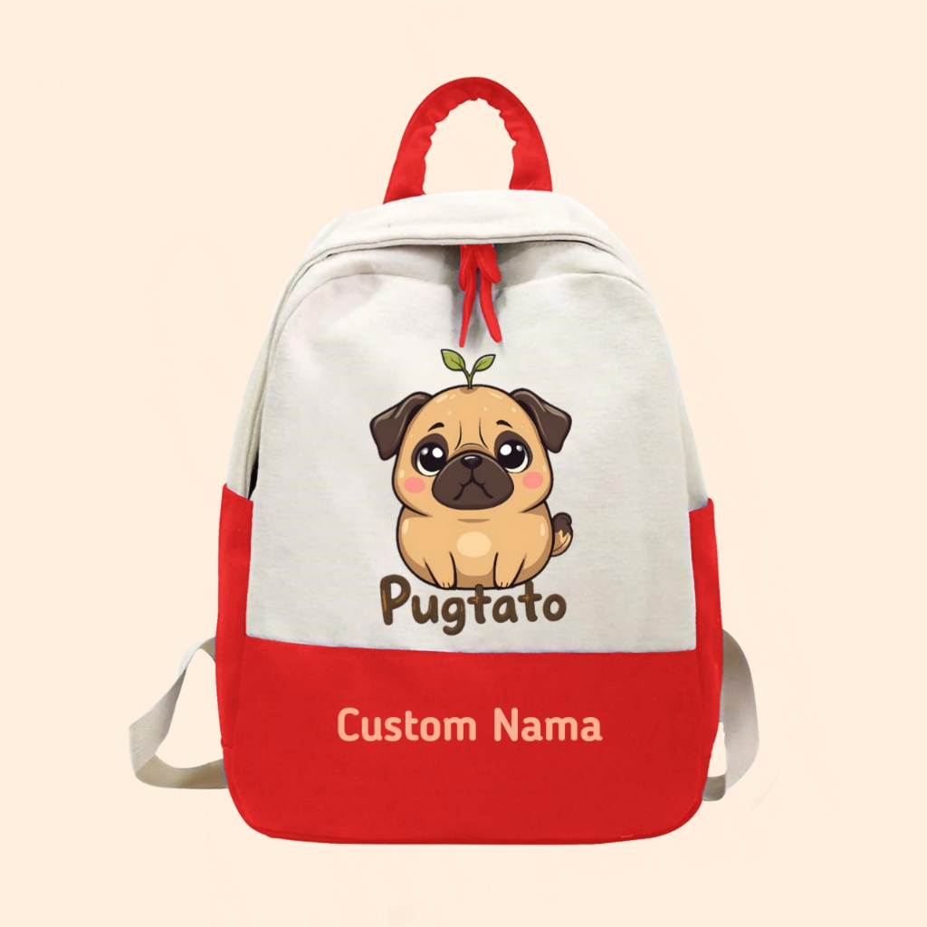 TAS RANSEL ANAK PUGTATO FREE CUSTOM NAMA