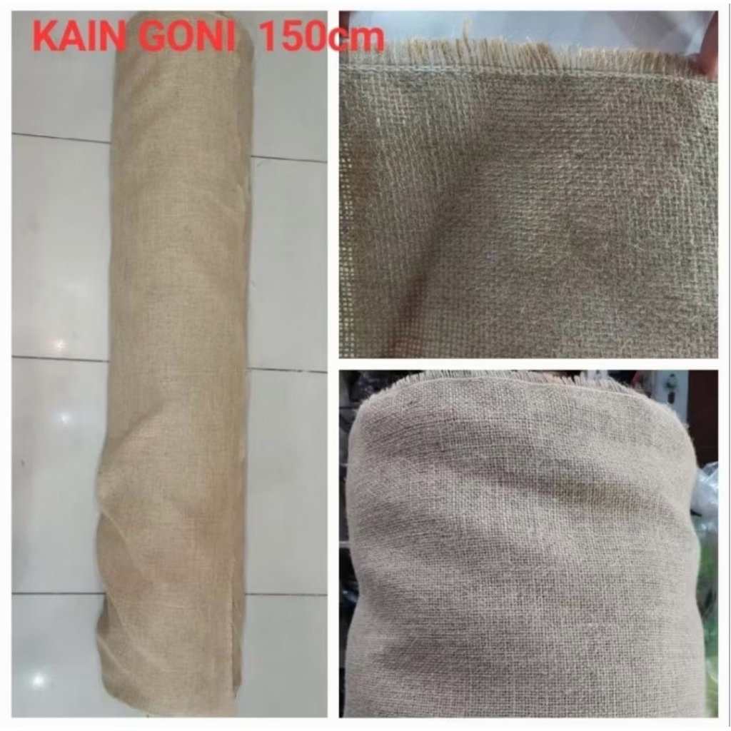 Kain Goni gulungan 1 gulung ( Panjang 100 meter x lebar 1,5 meter )