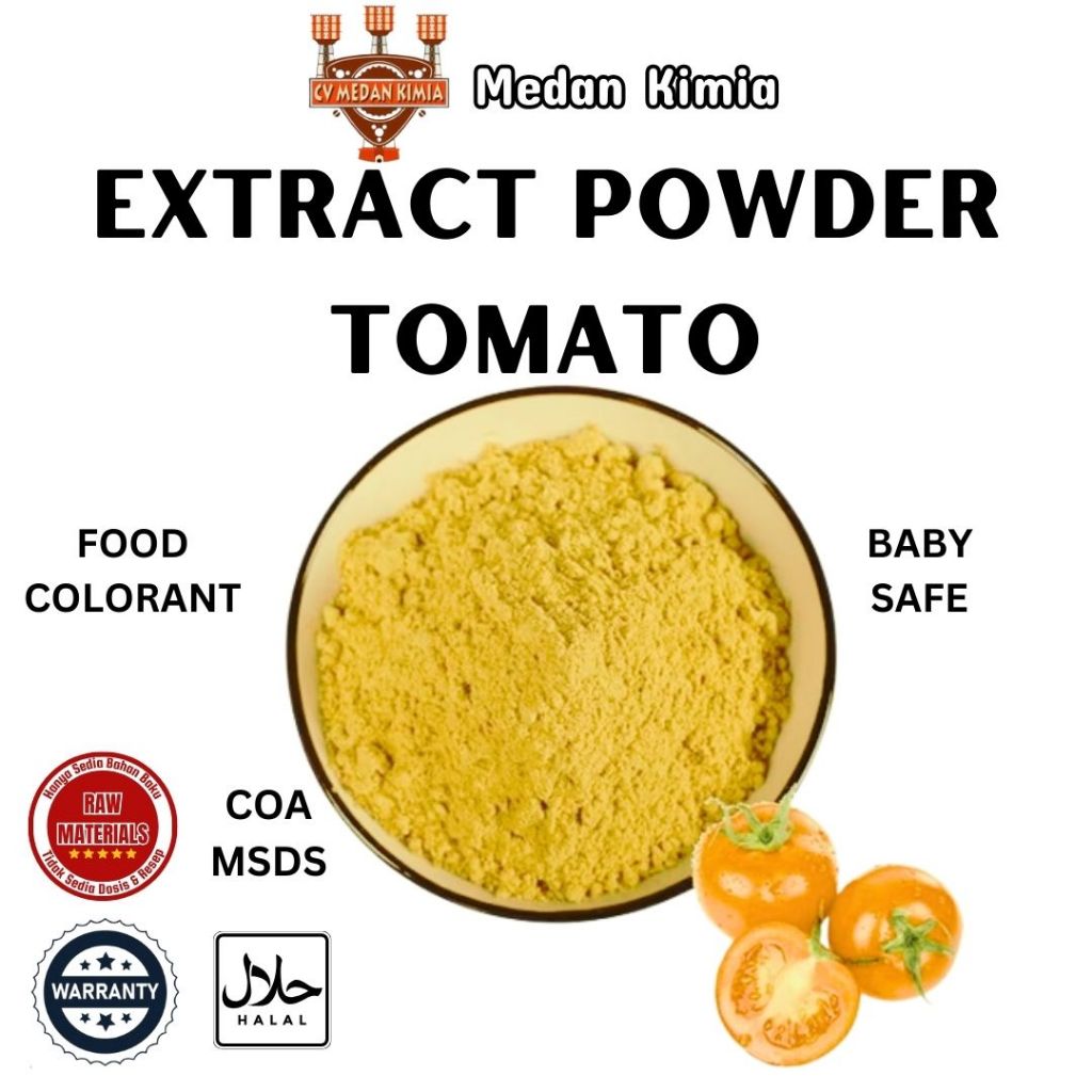 

Bubuk Ekstra Tomat 100gr Pure Natural / Extract Powder Tomato 100gr Food Grade Mpasi Baby