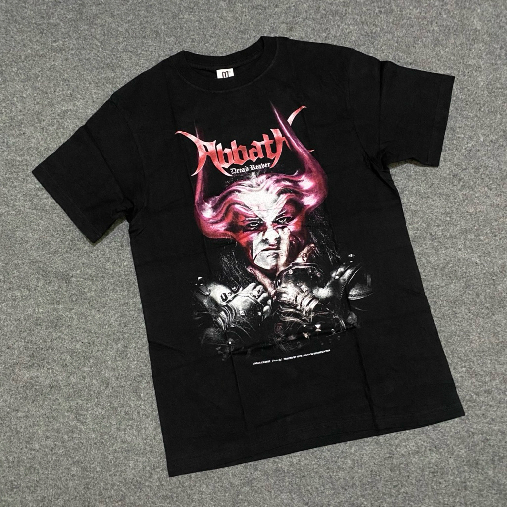 Abbath Kaos Band Original Hitam