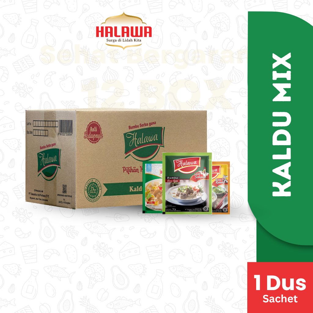 

halawa bumbu probiotik 1 Dus Mix |Ayam|Sapi|Jamur HALAL & BPOM