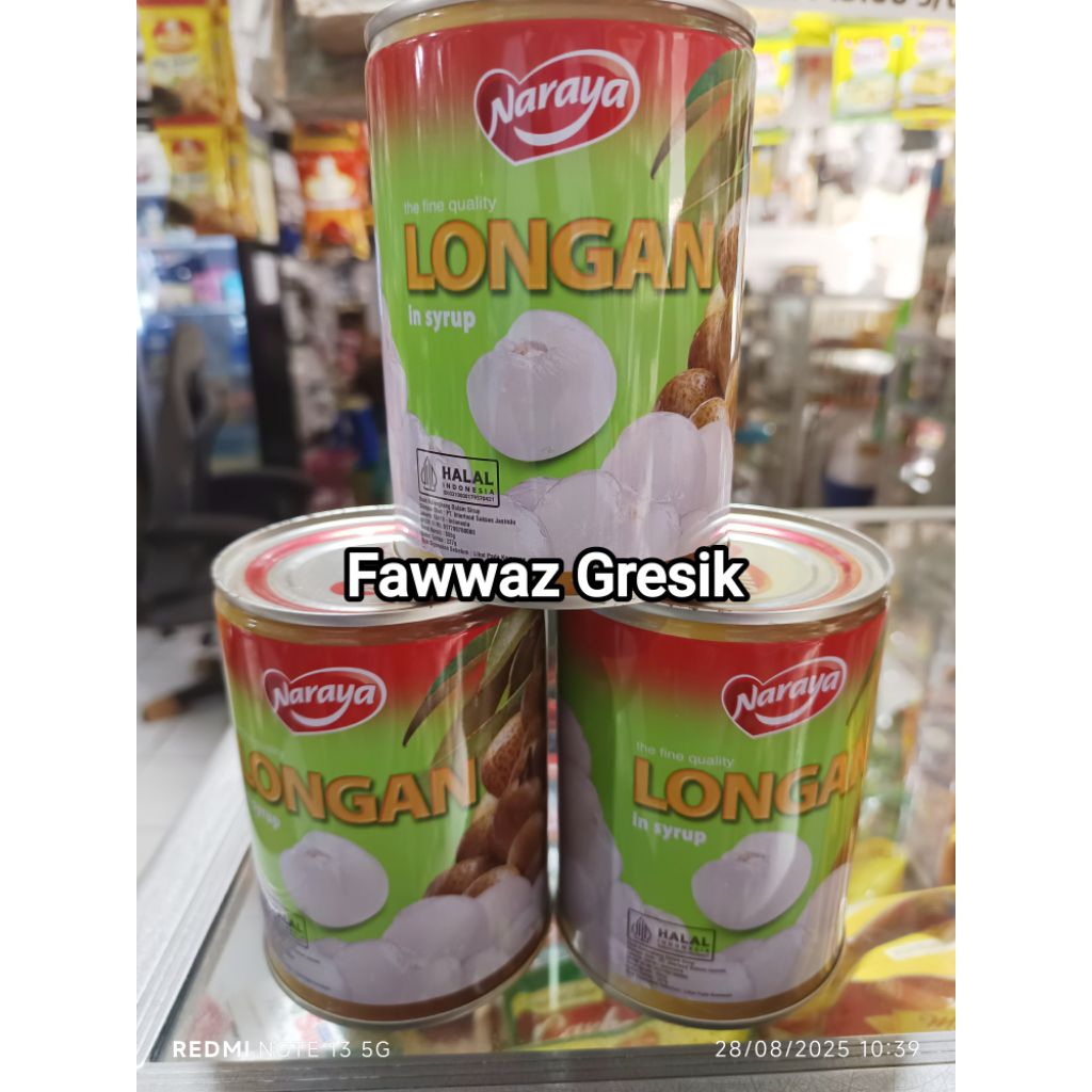 

Naraya Longan in Syrup 565gr - Buah Kelengkeng dalam sirup 565gram
