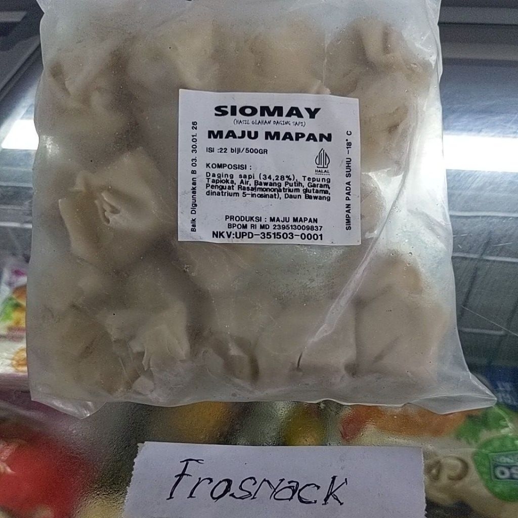 

Maju mapan siomay 500g isi olahan daging sapi