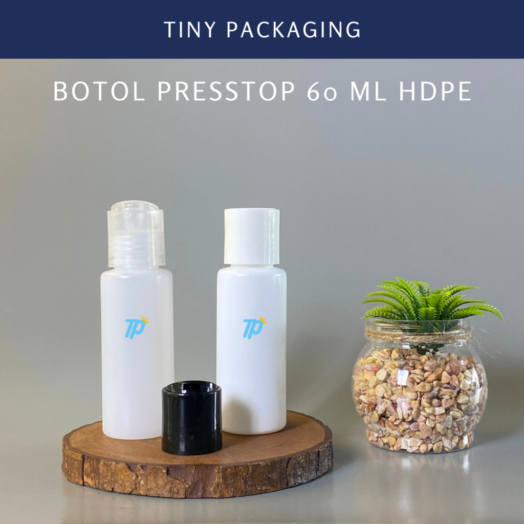 Botol HDPE 60 ml | Botol Presstop 60 ml | Botol Presscap 60 ml - HDPE