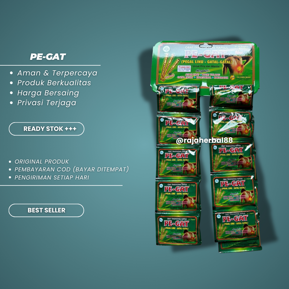 

Kapsul Pegat Pegal Linu Gatal Gatal 20 Sachet