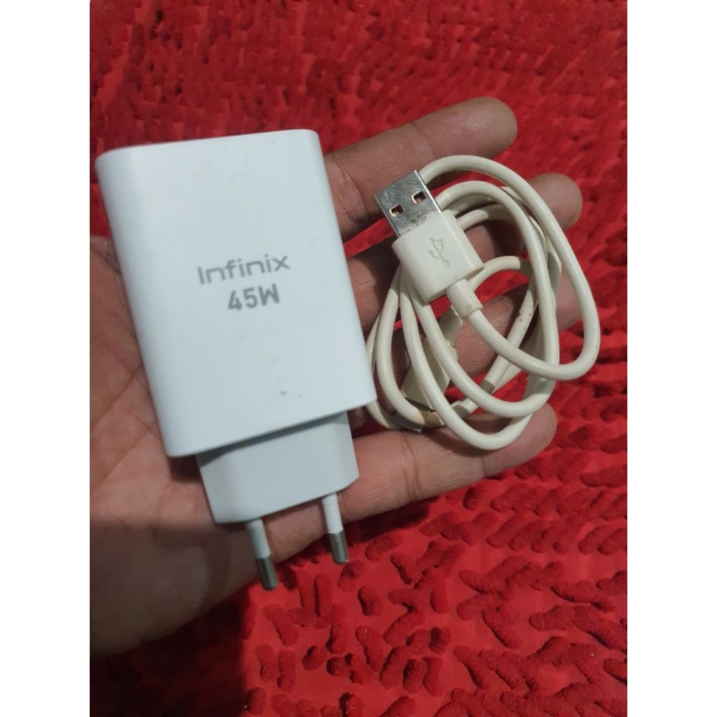 charger Infinix 45 Watt original cabutan