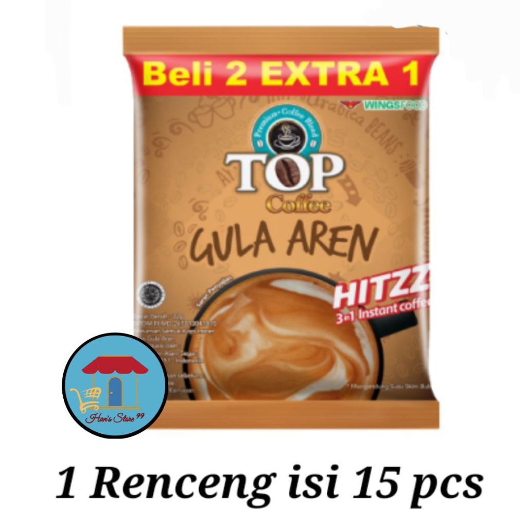 

Top Coffe Kopi Instan Gula Aren Renceng 22 gr (1 Renceng isi 15 pcs)