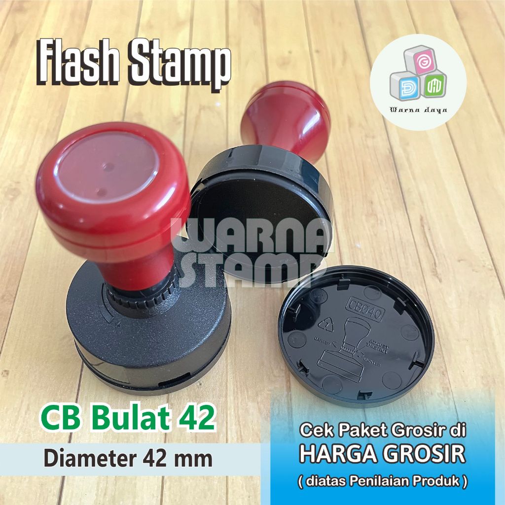 

Gagang Stempel Flash Bulat D 42 mm Paket Grosir Mulai 5 - 100 Biji / STEMPEL FLASH HANYA GAGANG SAJA