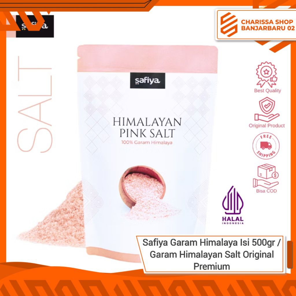 

Safiya Garam Himalaya Isi 500gr / Garam Himalayan Salt Original Premium