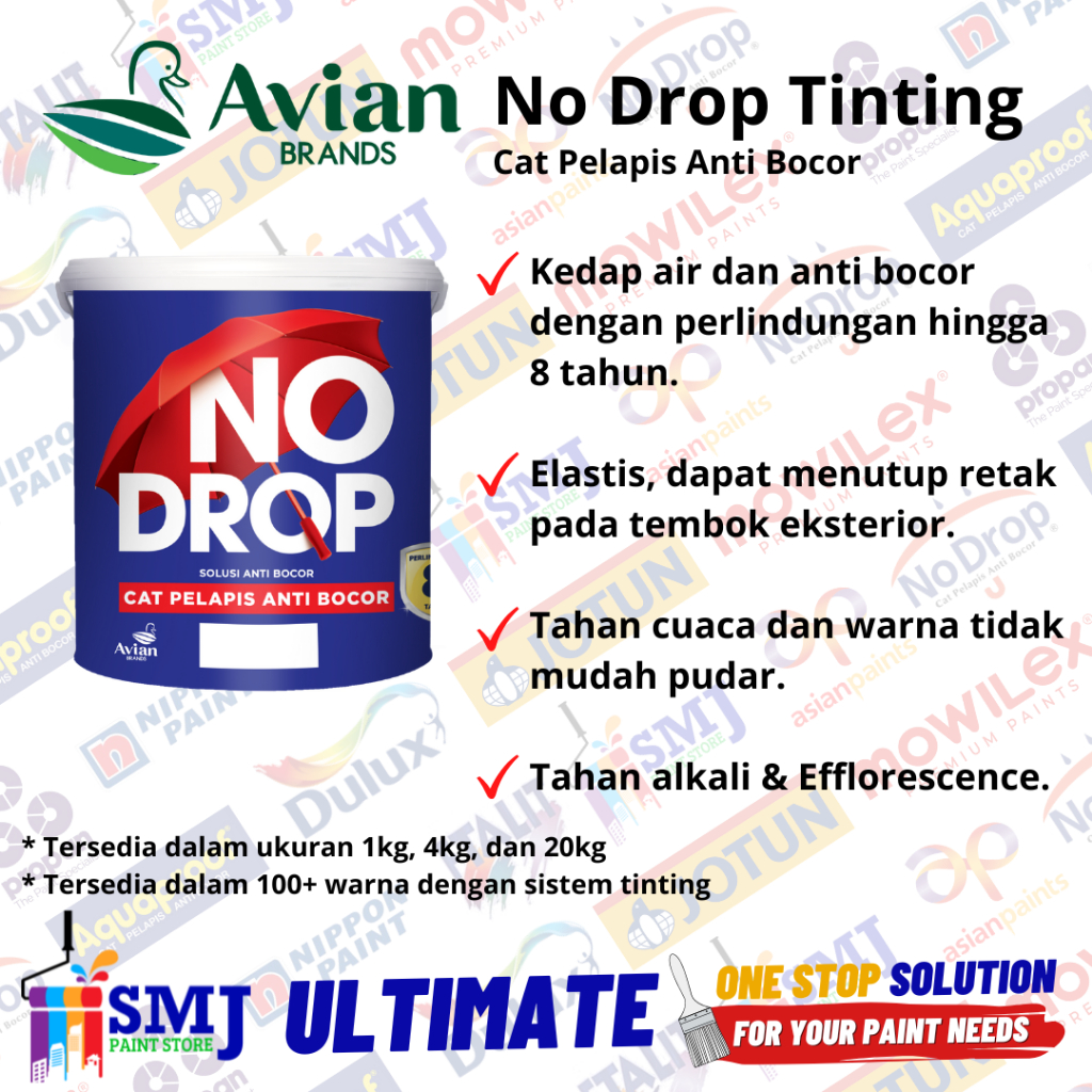 CAT WATERPROOFING ANTI BOCOR NO DROP TINTING 20KG